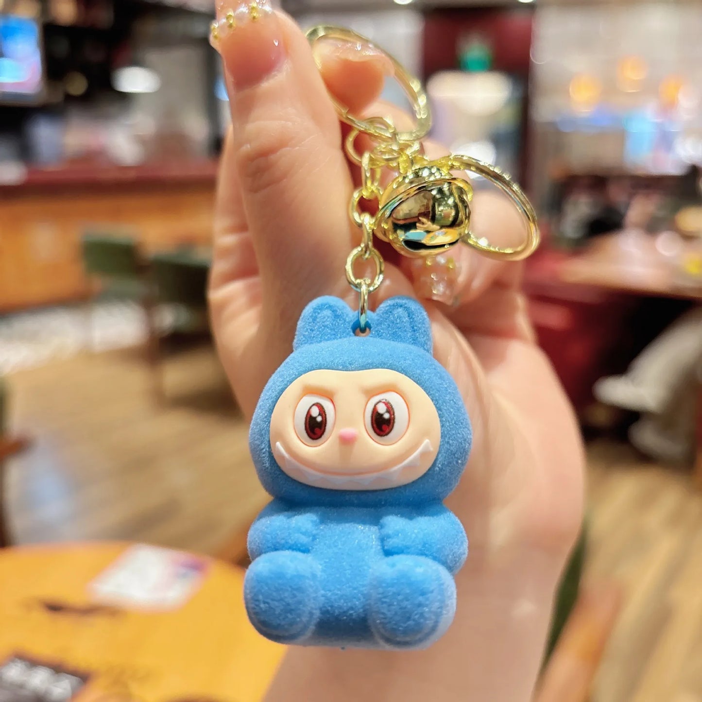 Porte-clé Labubu Kawaii – Peluche mignonne tendance 2025 Accessoire sac & cadeau original