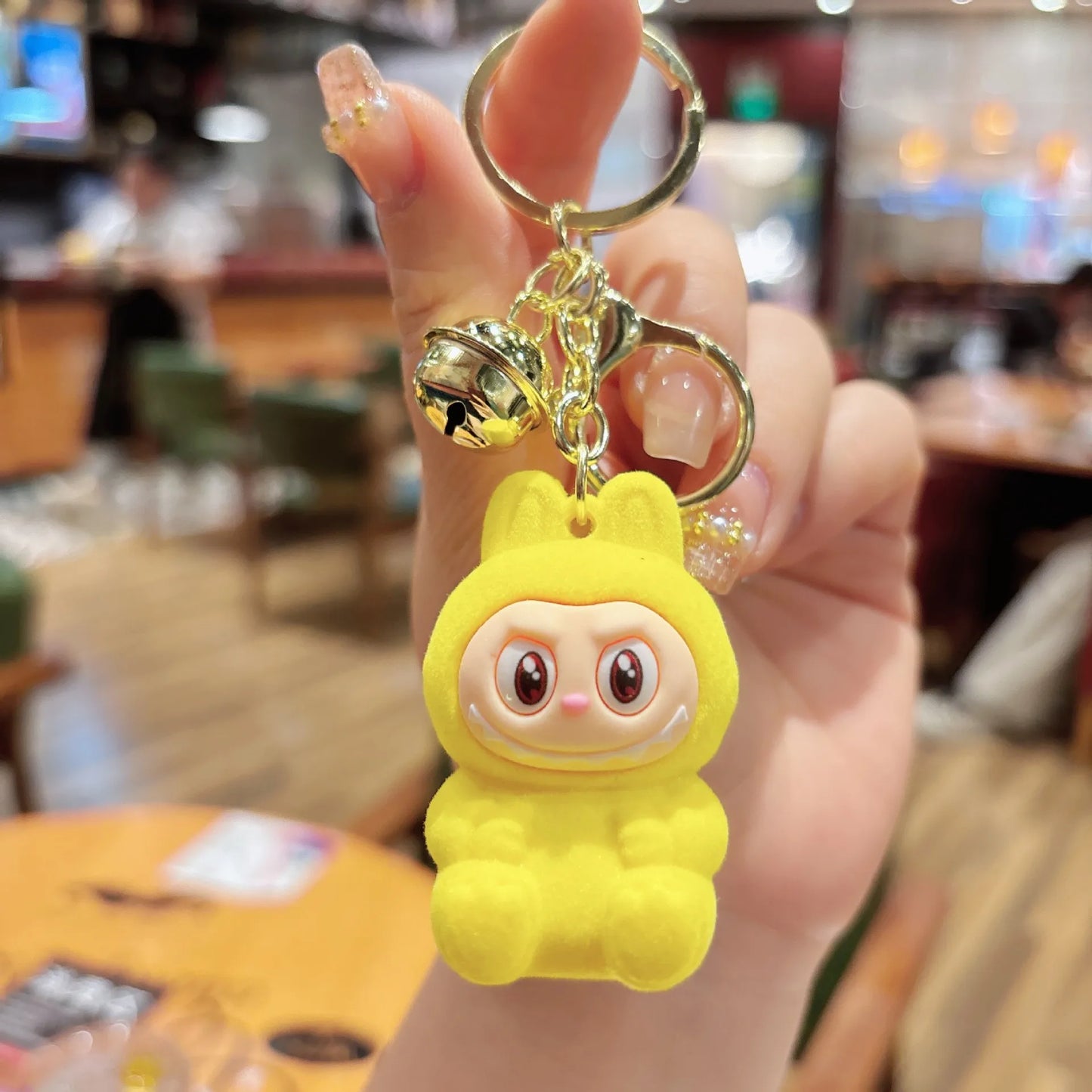 Porte-clé Labubu Kawaii – Peluche mignonne tendance 2025 Accessoire sac & cadeau original