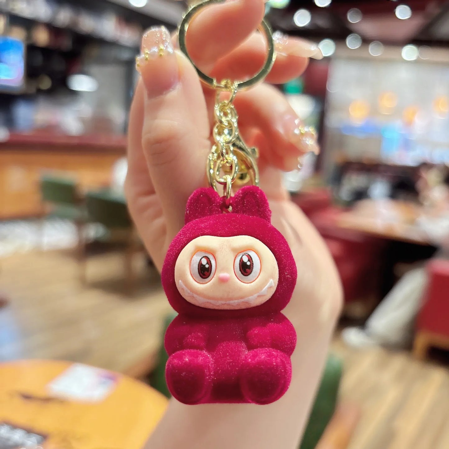 Porte-clé Labubu Kawaii – Peluche mignonne tendance 2025 Accessoire sac & cadeau original