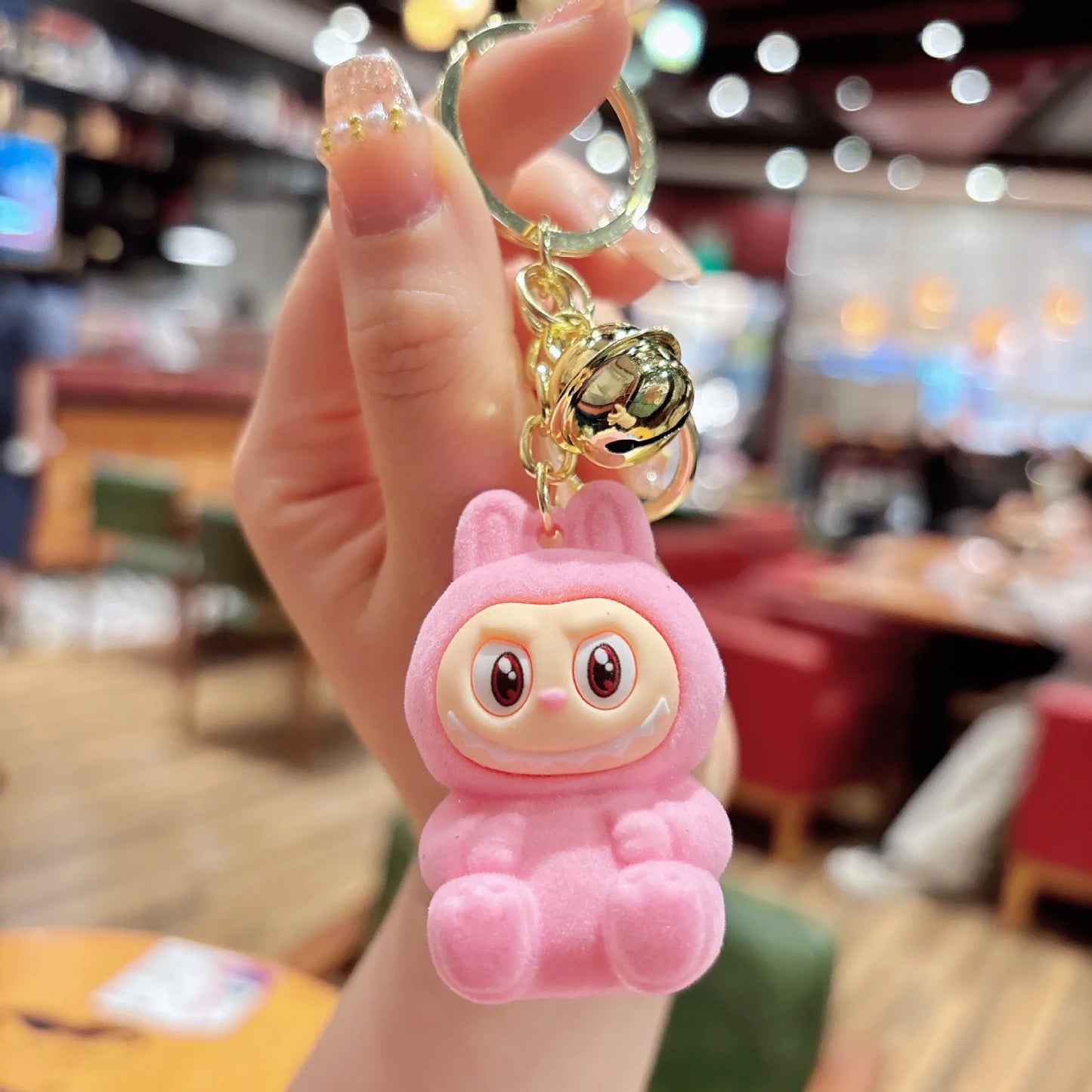 Porte-clé Labubu Kawaii – Peluche mignonne tendance 2025 Accessoire sac & cadeau original