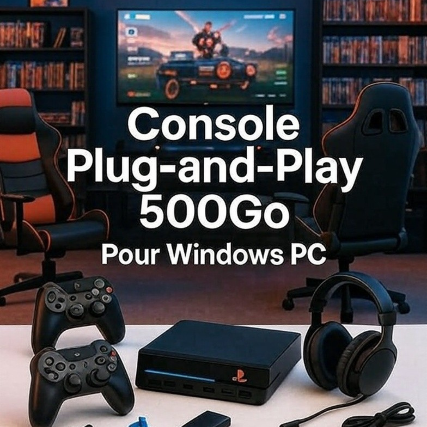 Découvrez la console disque dur Plug-and-Play de 500Go pour PC Windows, préinstallée avec plus de 3700 jeux 3D et PC, et 15 émulateurs intégrés pour PS1, PS2, PS3, PS4, Wii, Wii U, GameCube, N64, Dreamcast, MAME, SNES, NES, Sega Genesis et plus. Specs performantes : HDD 2.5" SATA à 5400 RPM, cache 128MB, transfert 6GB/s. Branchez-la simplement sur votre ordinateur Windows 8.1+ pour une expérience gaming rétro ultime sans installation. Parfait pour les fans de jeux vintage et modernes.