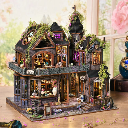 booknook-chateau-magique-maison-feerique-miniature-lumiere